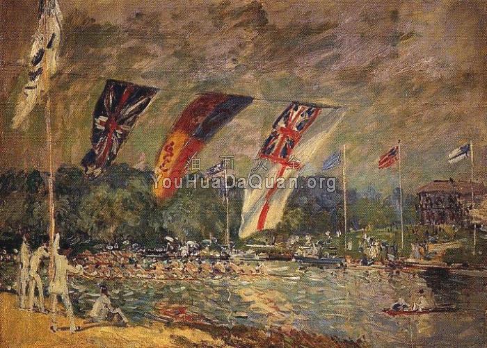 Regatta at Molesey - 阿尔弗莱德·西斯莱